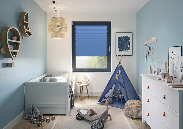 Solaris, Aegean - Stick Fit Pleated Blind - Image 8